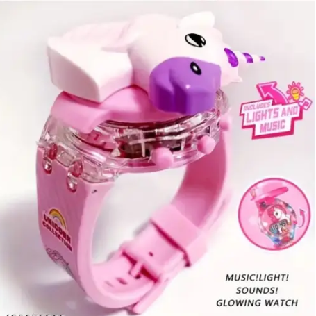 Unicorn Music Light Glowing watch for kids Girls and boys